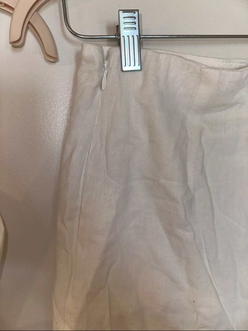 Abercrombie & Fitch White Linen Blend Cropped Tank Top and Skort Set - Picture 5 of 5